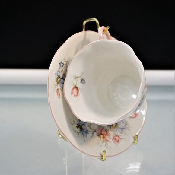 Vintage Rosina Wild Flowers Tea Cup & Saucer Fine Bone China England - Picture 2 of 10